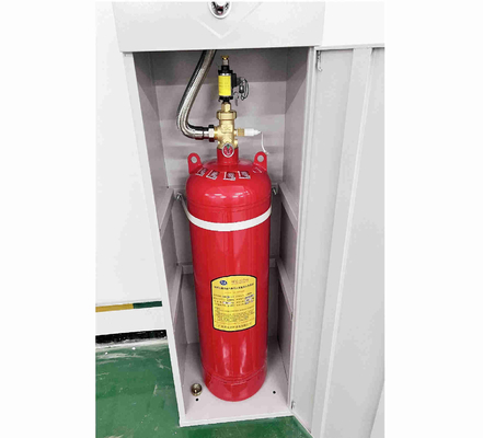 Heptafluoropropane Fm200 brandbestrijdingssysteem met een enkele controlezone met 90 liter cilinders
