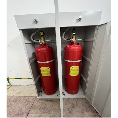 Heptafluoropropane Fm200 Brandblussysteem 120L Rode kast Type