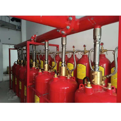 5.6Mpa 120L Type FM200 Brandbestrijdingssysteem Heptafluorpropaan rood Kleur