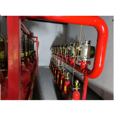 5.6Mpa 120L Type FM200 Brandbestrijdingssysteem Heptafluorpropaan rood Kleur