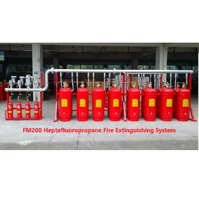 Heptafluoropropaan FM200-cilinderbuisnetwerk met overstroomde vloeistof